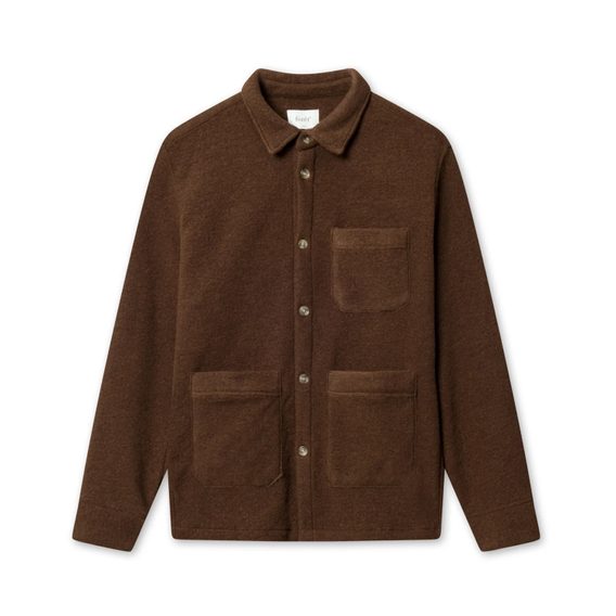 forét Ivy Wool Overshirt — Rubber