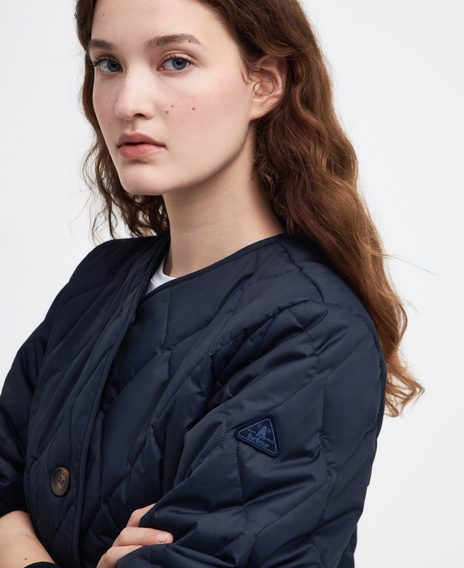 Barbour Bickland Quilted Jacket — Dark Navy