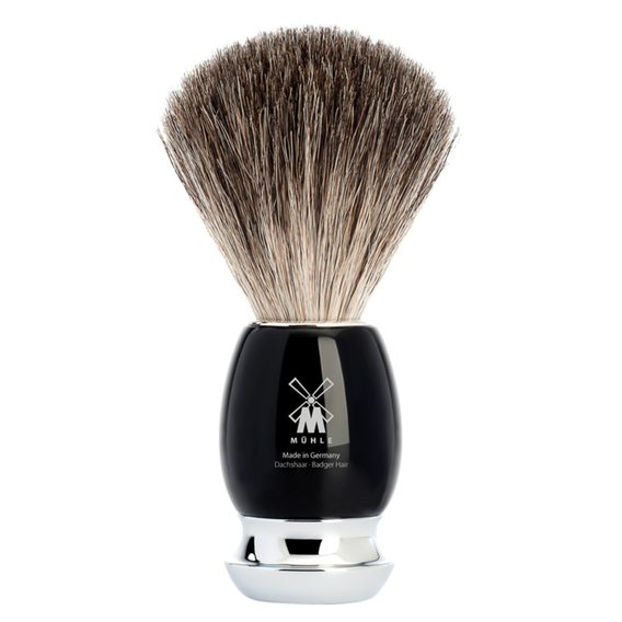 Mühle VIVO Shaving Brush (Pure Badger, Black Resin)