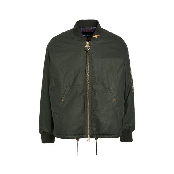 Barbour Flyer Wax Field Jacket - Voskovaný olivový bomber - Barbour ...