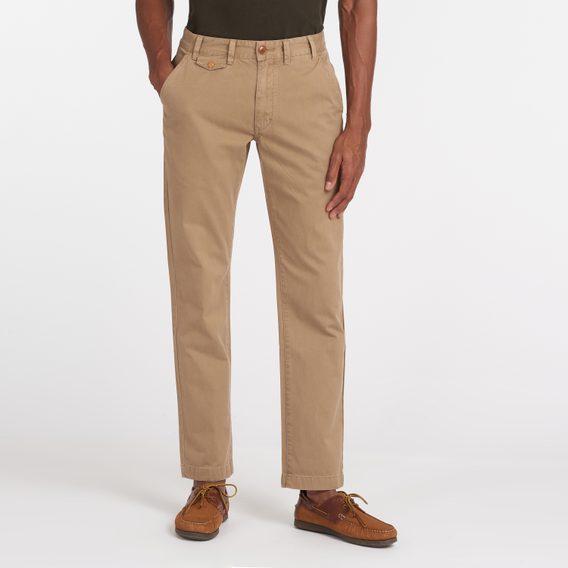 Klasické chinos Barbour Neuston Twill - Stone