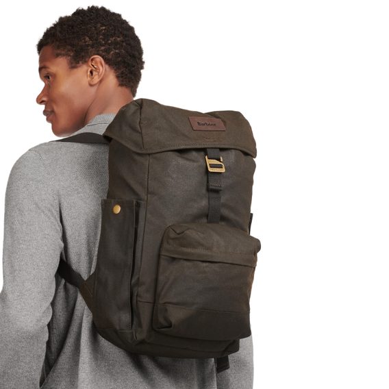 Обработена с восък раница Barbour Essential Wax Backpack - Olive