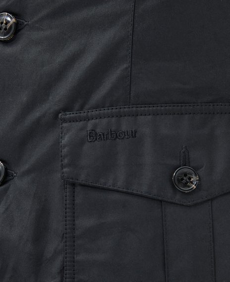 Barbour Winter Lutz Wax Jacket — Classic Black