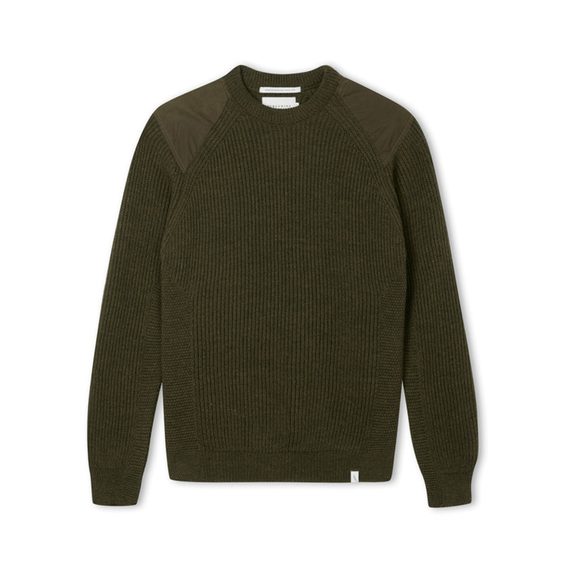 Вълнен пуловер Peregrine Field Jumper - Olive