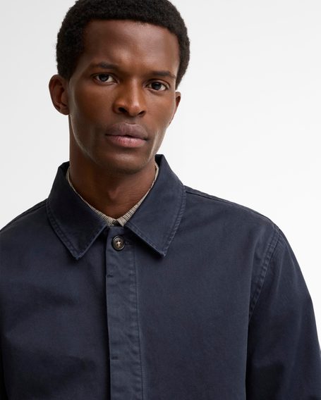 Barbour Yorklane Twill Overshirt — Navy