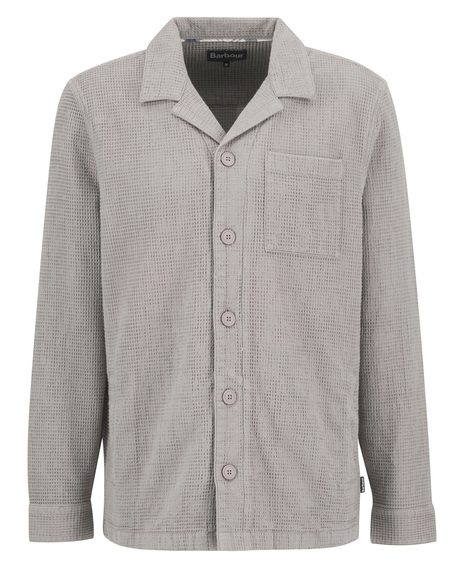 Barbour Sandwood Waffle Overshirt — Concrete