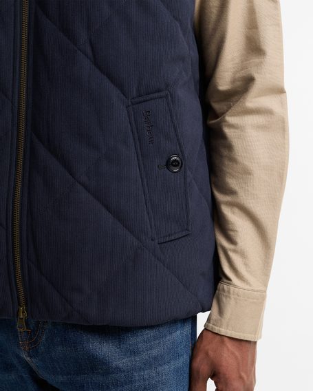 Barbour Corden Quilted Gilet — Navy