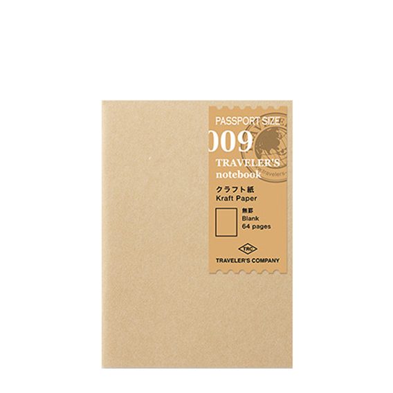 TRAVELER'S 009 — Kraft Paper Notebook (Passport)