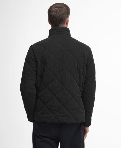 Barbour Cord Liddesdale Quilted Jacket — Classic Black