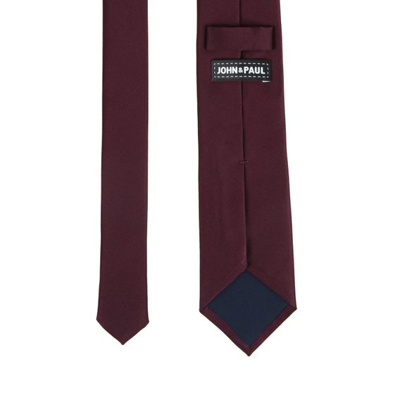 Vínová hedvábná kravata