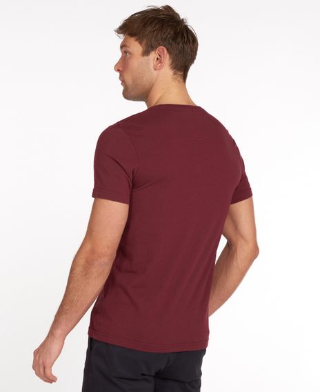 Barbour Essential Sports T-Shirt — Ruby