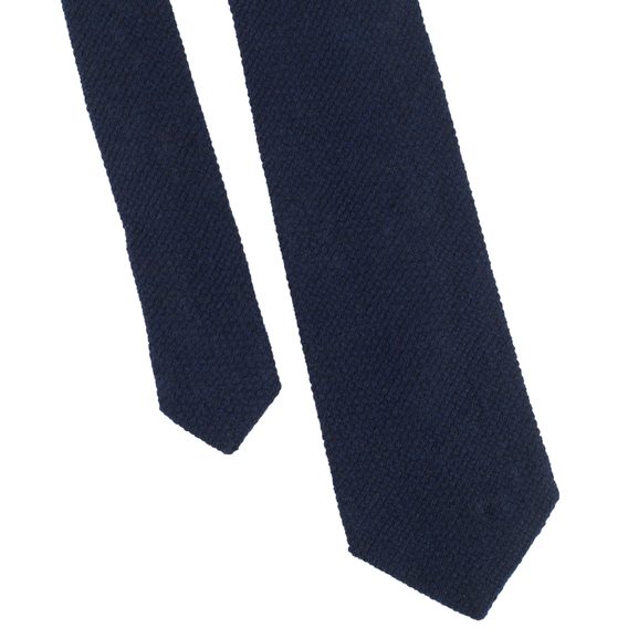 Tmavě modrá kravata z kašmíru a hedvábí John & Paul