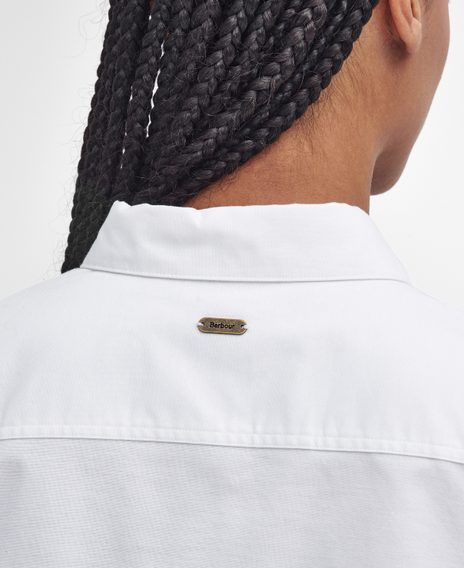 Barbour Lavender Tailored Shirt — White
