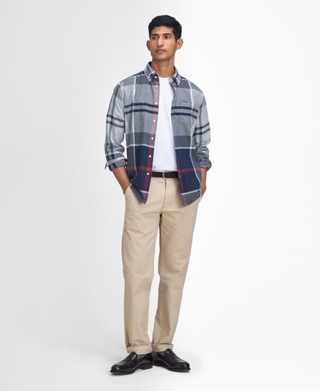 Barbour Dunoon Tailored Shirt — Blue Granite