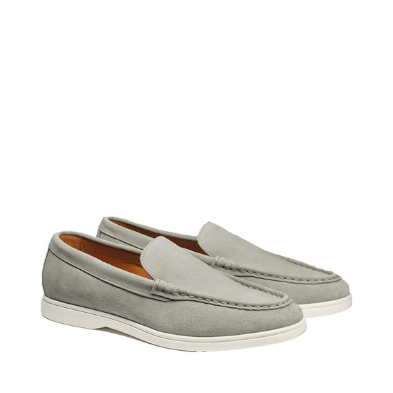 Charles Tyrwhitt Slip-On Suede Loafers — Light Grey