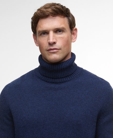 Barbour Kelp Roll-Neck Jumper — Navy