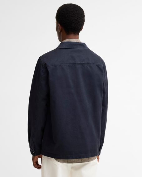 Barbour Yorklane Twill Overshirt — Navy
