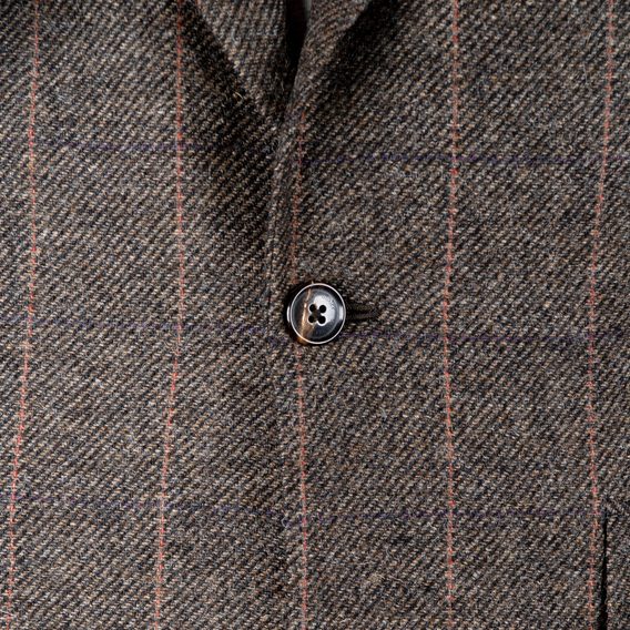 Tweedové sako Walker Slater Martin - Brown Windowpane