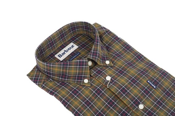 Tartanová košile Barbour (button-down)
