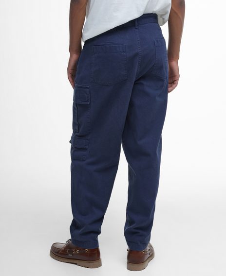 Barbour Deepdale Relaxed Cargo Trousers — Classic Navy