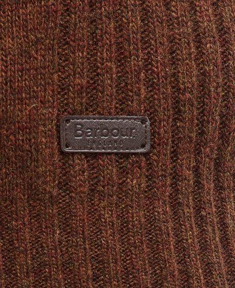 Barbour Nelson Essential Half Zip Sweatshirt — Dark Sand