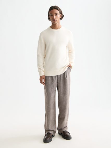 Scotch & Soda — Trousers Demitasse / Eggnog Herringbone