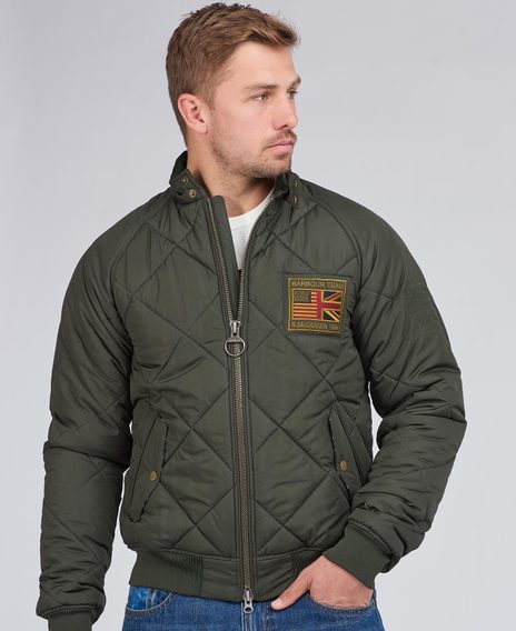 Barbour International Steve McQueen Quilted Merchant — Sage