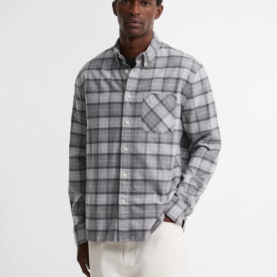 Barbour Mineral Tartan Authentic Shirt — Grey