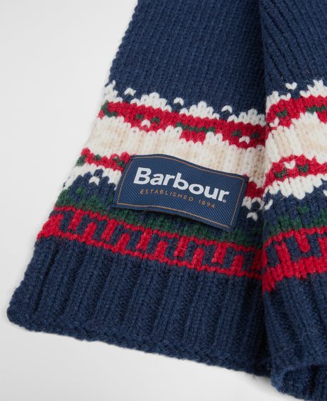 Barbour Kane Knitted Beanie & Scarf Gift Set