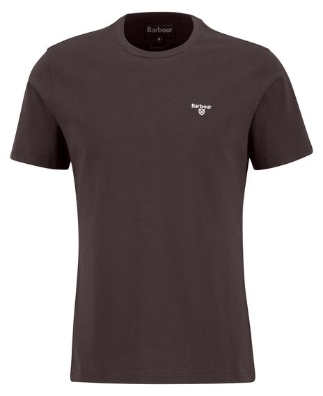 Barbour Essential Sports T-Shirt — Chocolate