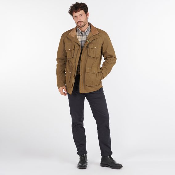 Lehká bunda Barbour Sanderling Casual Jacket - Dark Sand