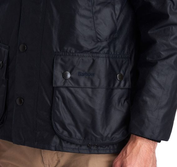 Barbour Bedale Wax Jacket — Navy