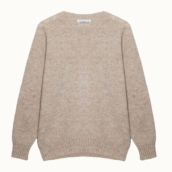 Jamieson's Saddle Shoulder Jumper — Stone