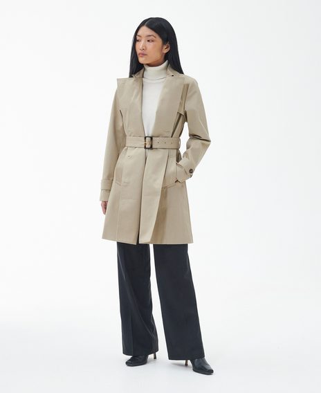 Barbour Short Greta Showerproof — Light Fawn