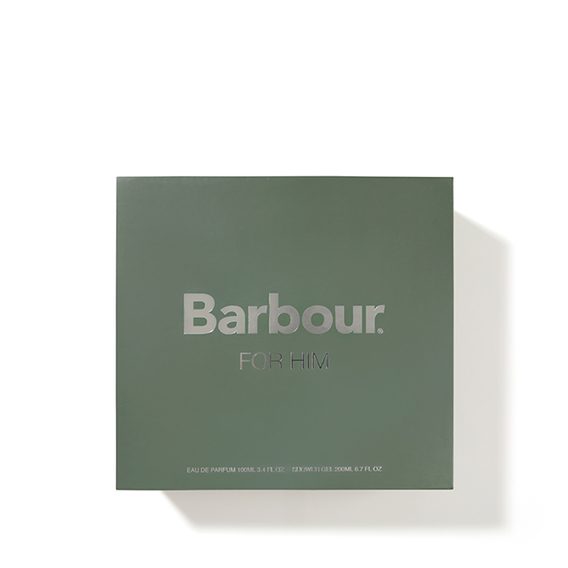 Dárková sada sprchového gelu a parfémové vody Barbour for Him (200 ml, 100 ml)