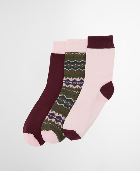 Barbour Helen Fair Isle Sock Gift Set