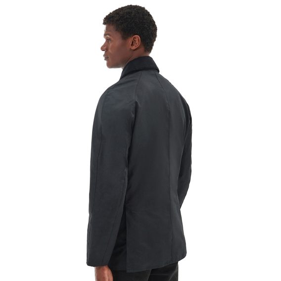 Barbour Ashby Wax Jacket — Black