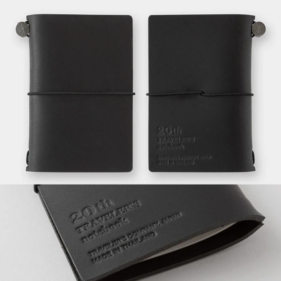 Traveler's Notebook Card Size 20th Anniversary Set — Black
