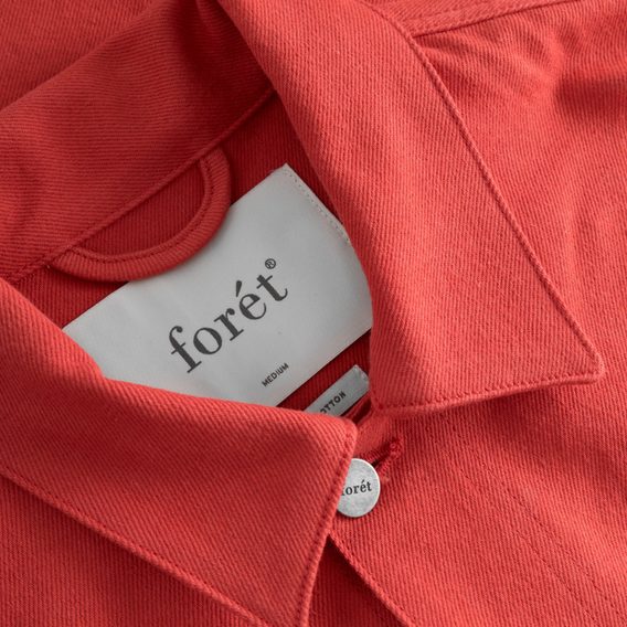 forét Angler Club Overshirt — Agari Red