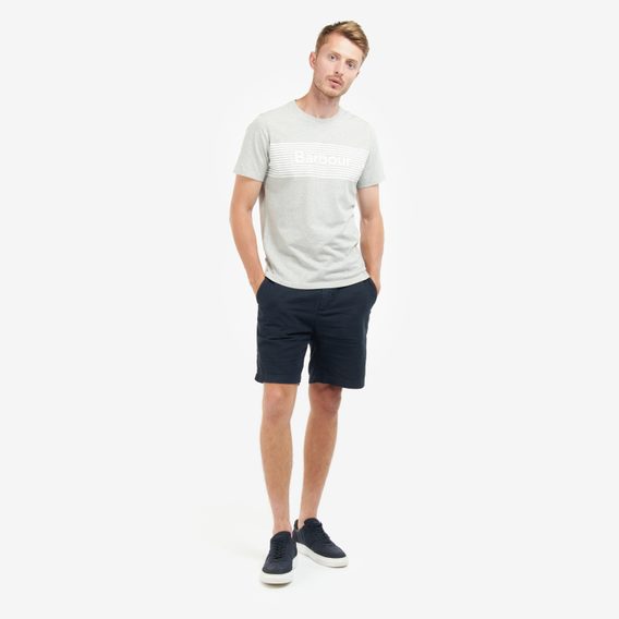 Bavlněné tričko Barbour Coundon Graphic Tee - Grey Marl