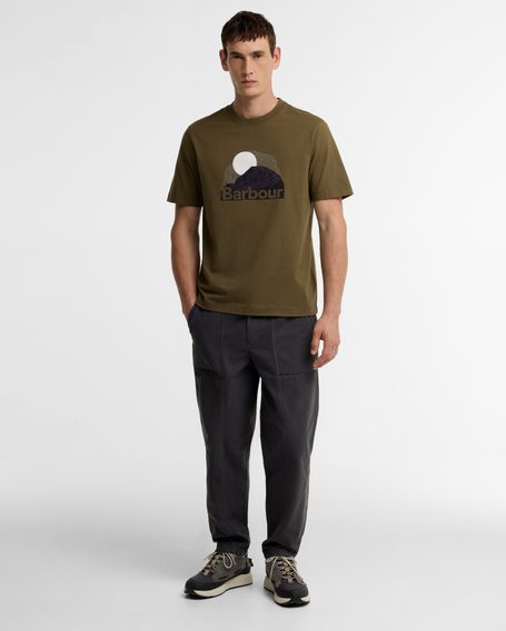 Barbour Wadsworth Relaxed Graphic T-Shirt — Olive