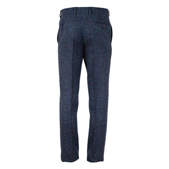 Tweedové kalhoty Walker Slater Martin - Navy Windowpane