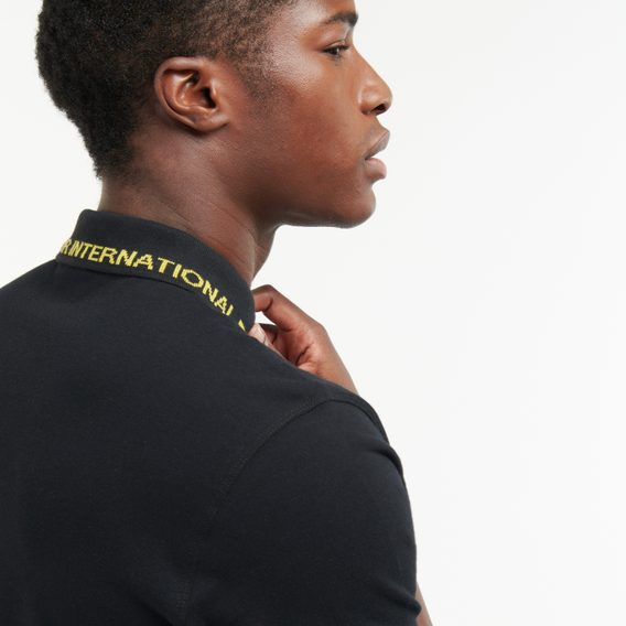 Bavlněné polo Barbour International Bates - Black