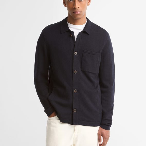 Barbour Bellam Knitted Cardigan — Navy