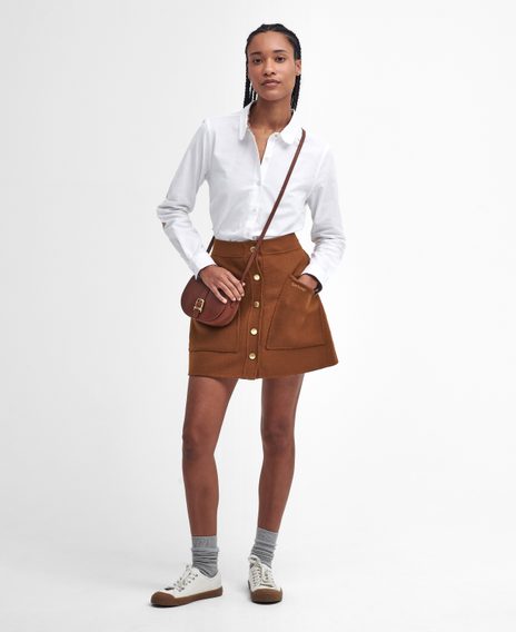 Barbour Lavender Tailored Shirt — White