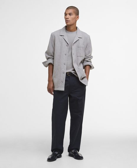 Barbour Sandwood Waffle Overshirt — Concrete