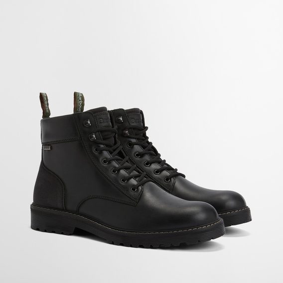 Barbour Harrison Commando Boots — Black