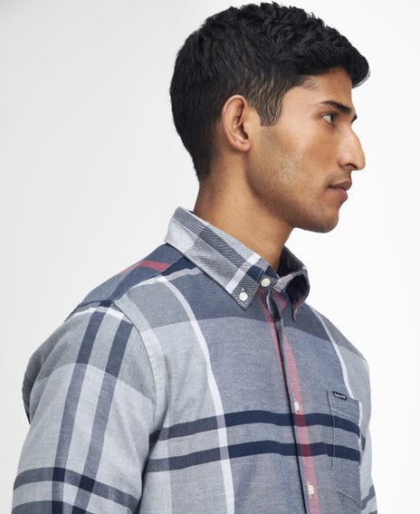 Barbour Dunoon Tailored Shirt — Blue Granite