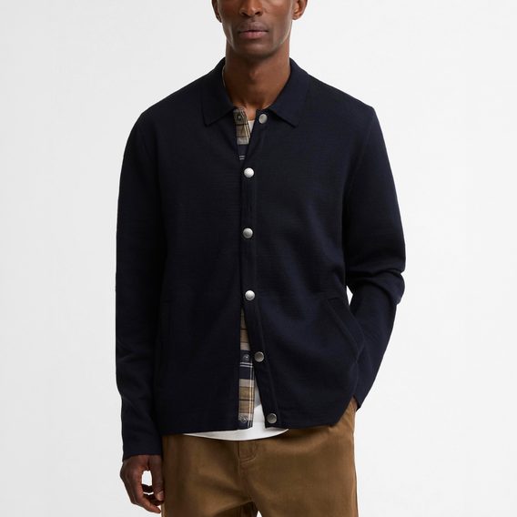 Barbour Florcombe Cardigan — Navy
