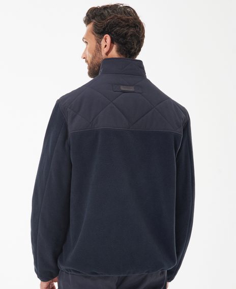 Barbour Hybrid Fleece Jacket — Navy